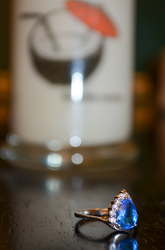 Diamond Candles - Blue fake ring. Looks nice though!
