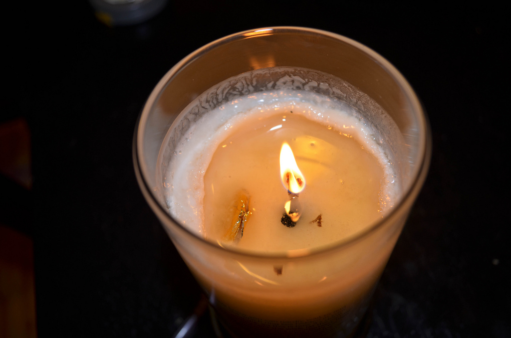 Diamond Candles - Ring slowly showing through wax