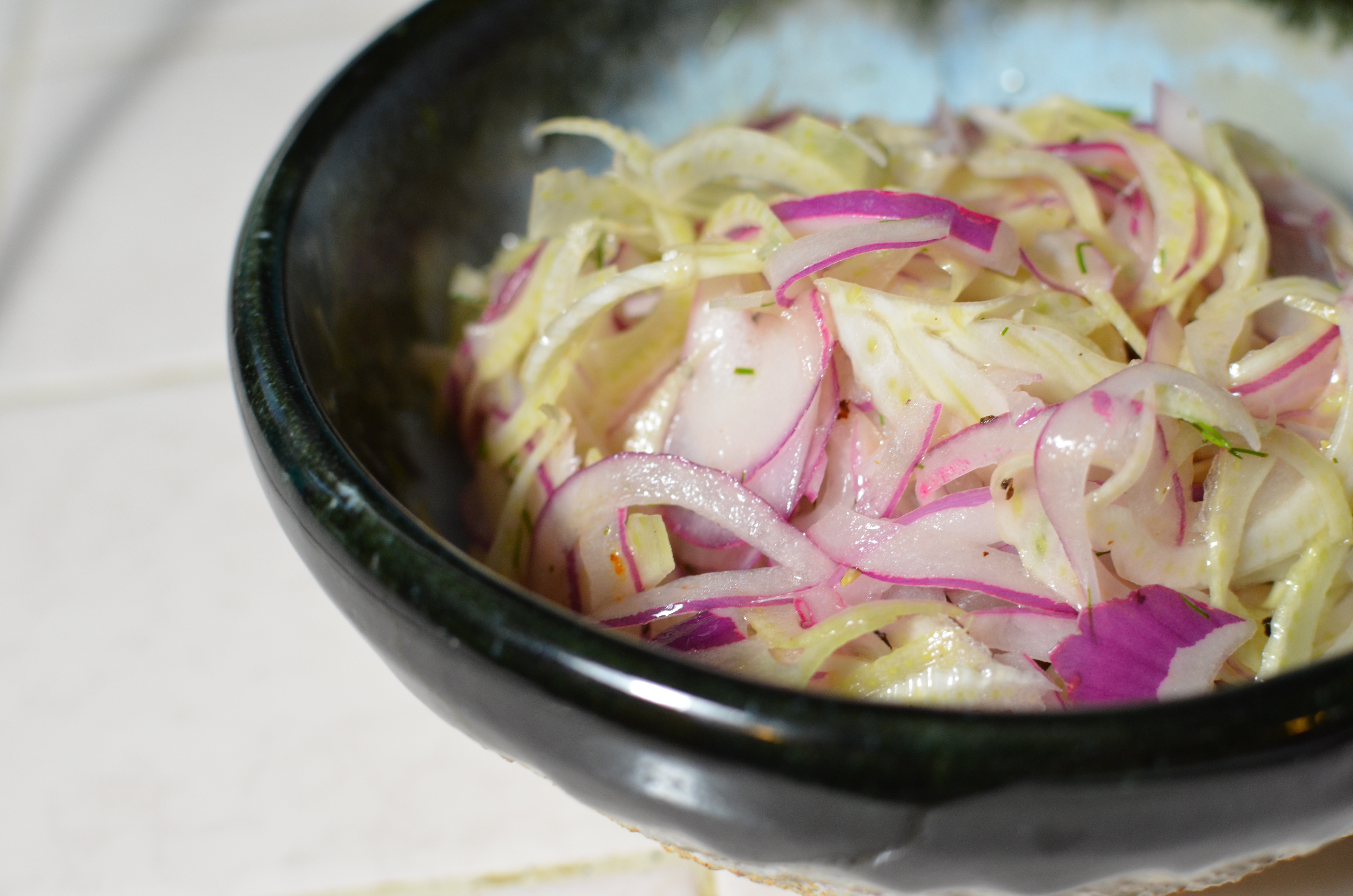 Red Onion and Fennel Summer Salad