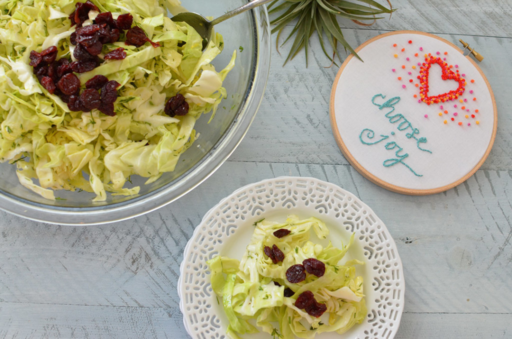 100 Days of Cookbook: Kohlrabi and Cabbage Salad