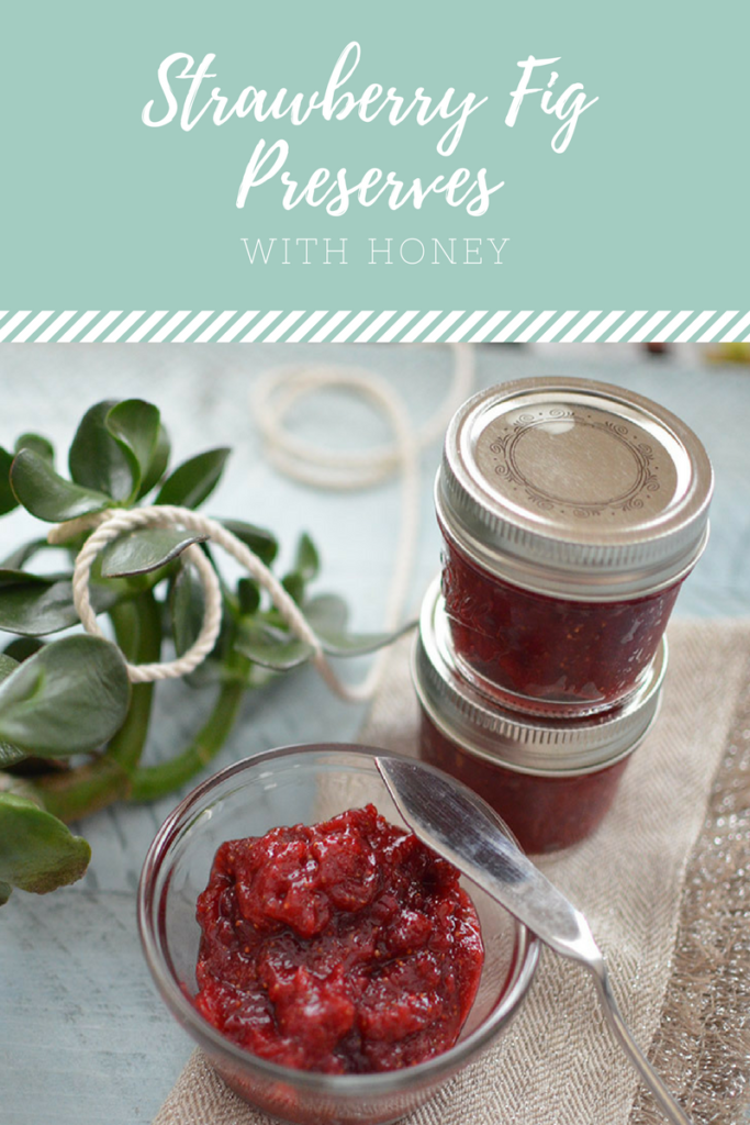 Strawberry Fig Preserves! Delicious for the fall and with NO white sugar!!!