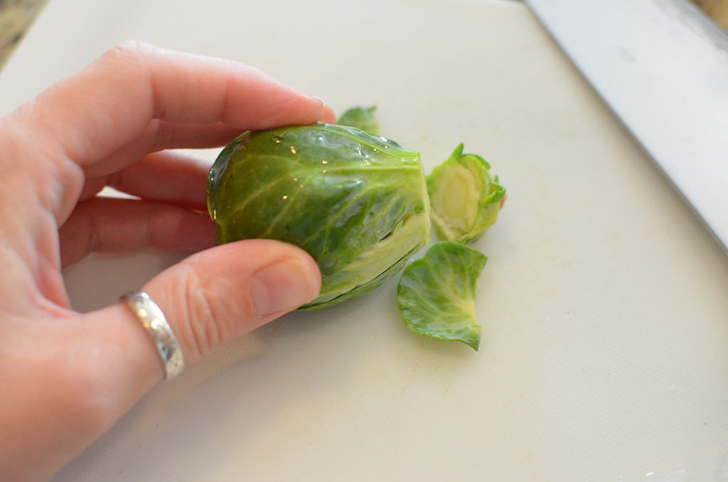 Brussels Sprout Chopping