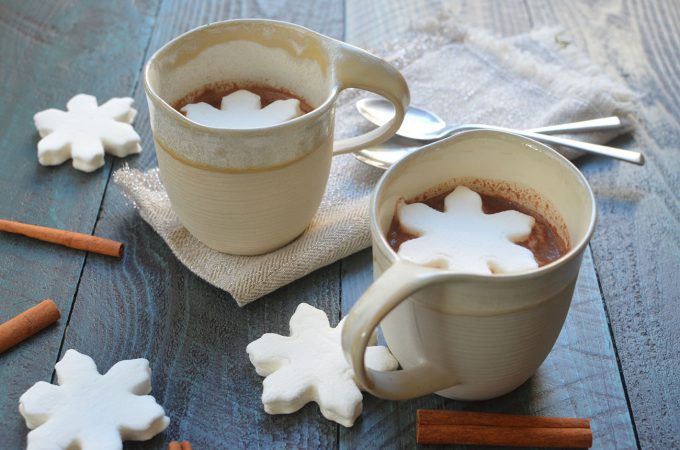 Warm, hot chocolate made from scratch